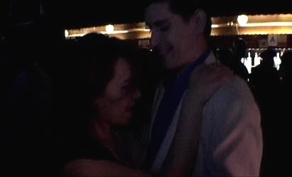 On the dance floor
