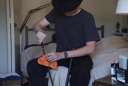 Cleaning swords